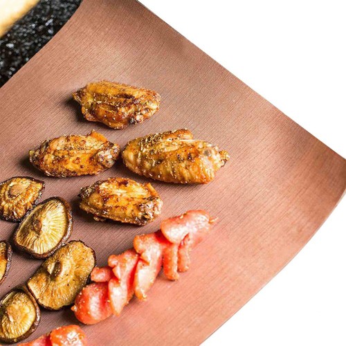 Grillmatte Antihaft BBQ Grill Folie Unterlage Schale Grillmatten 5er Set - Picture 9 of 12