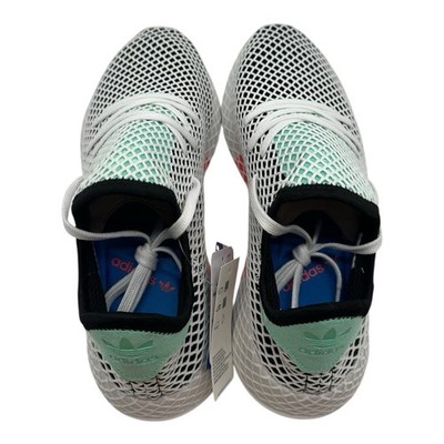 Adidas Deerupt Runner Running Shoes Men Sz 8.5 Black/Green  display picture 1
