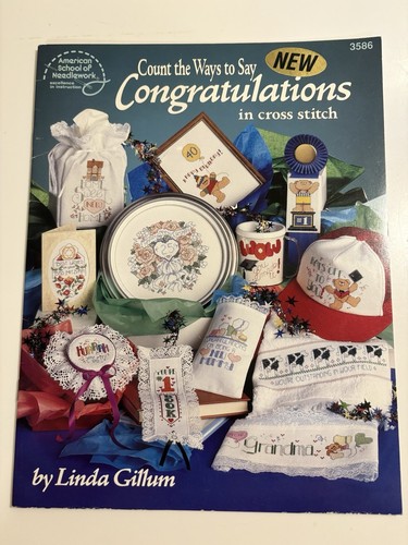Count the Ways to Say Congratulations in Cross Stitch Leaflet 1992