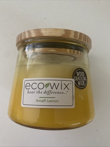 Öko Wix Duftkerzenglas Amalfi Zitronenholz Knisterdocht 250g Neu Geschenkidee