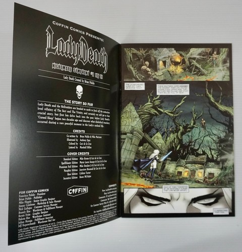 Lady Death Nightmare Symphony #2 2019 edición Spellblaster ataúd casi nuevo - Imagen 5 de 7