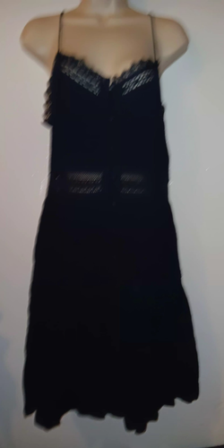Superdry Alana Lace Trim Cami Dress: Navy Blue US 8 Strappy New - Picture 3 of 7