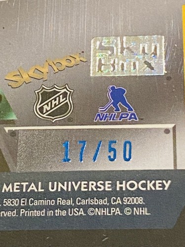 2024-25 Skybox Metal Universe 2013 RETRO BLUE PMG Nick Suzuki /50 Beautiful! - Picture 3 of 5