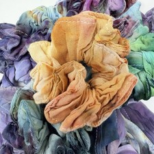Set Of 12 Handmade Tie-Dye Scrunchie Hair Tie
