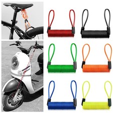 Anti-theft Bike Spring Reminder Cable Anti-lost Disc Brake Lock Rope Universal∽