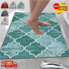 Non Slip Bath Mat Extra Large Runner Bathroom Rugs Water Absorbent Door Mats UK