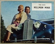 HILLMAN MINX Sales Brochure For 1939 Touring Saloon &amp; Drophead Coupe