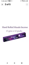 Soul Sticks Dragon's Breath 1 Box of Hand Rolled Natural Incense Sticks 
