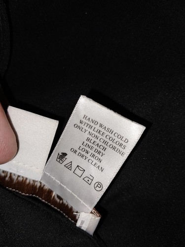 Camicia nera con spaghetti Coldwater Creek taglia 16 - Foto 4 di 4