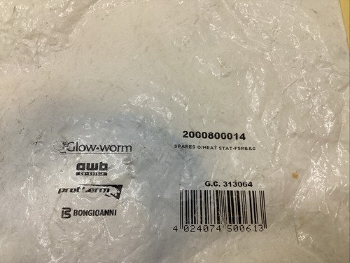 GLOWWORM FUELSAVER UFB 30B 40B 50B 60B 75B ÜBERHITZUNGSTHERMOSTAT 2000800014 80001 - Bild 7 von 8