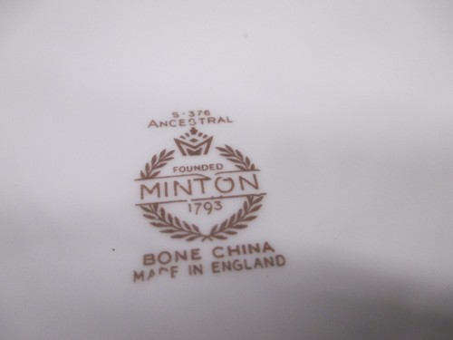 Large 15" Minton Ancestral S-376 Bone China  Serving Platter Serving Dish - Foto 16 di 17