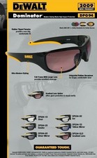 DeWalt DPG94-2 DOMINATOR Safety Glasses SMOKE GRAY Work Eyewear Sunglasses 