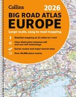 Collins 2026 Big Road Atlas Europe: Clear and Detailed Map of Europe in A3 Size