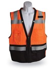 Walkers Safety Surveyor Safety Vest, Orange/Black, Large GWP-SF-VSUR-OR-LG