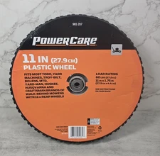 New PowerCare 11 x 1.75 Inch Universal Plastic Wheel Lawn Mowers Replacement