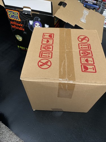 Vintage NEU Totally Ghoul Halloween luftgeblasen aufblasbar 8' Sensenmann Grabstein - Bild 8 von 12