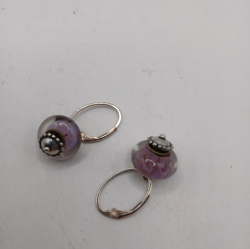 925 Lampwork Earrings - Picture 2 of 2