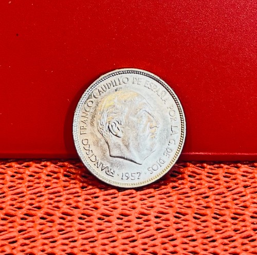 25 ptas 1957 Spanien . Gut erhalten. im Stern 71 Sammelstück aus Nachlass - Bild 11 von 11