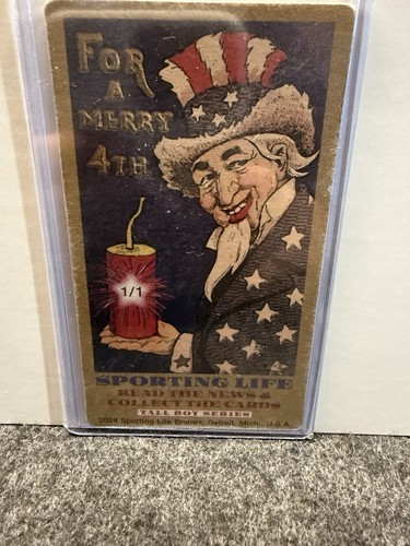 RARE 1/1 2024 Aaron Judge Sporting Life Tall Boy Series Card New York Yankees - Bild 3 von 5