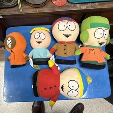 South Park VINTAGE Comedy Central Plush Dolls - RARE LOT Of 5