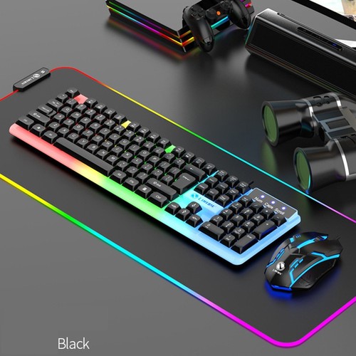 Mechanical Keyboard And Mouse Set Hot-Swappable Gaming Wired Keyboard RGB Light - Photo 6/14