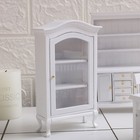1Pc Mini WoodenDisplay Cabinet Desktop Ornament Mini Cabinet Adornmet