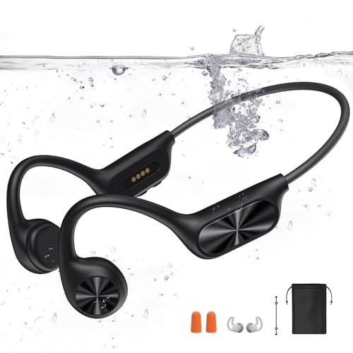 Swimming Headphones,Bone Conduction Headphones Bluetooth 5.4,IPX8