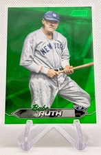 2024 Topps Stadium Club Babe Ruth Green Foil Parallel 096/199 #171 - Yankees