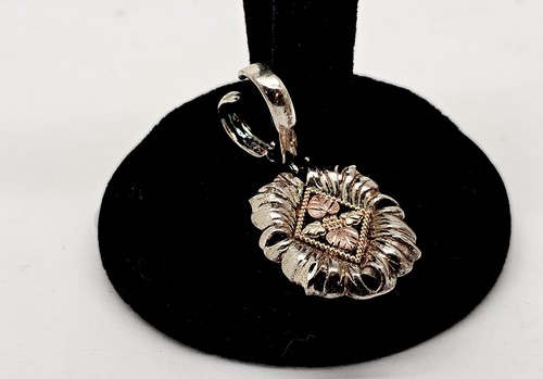 COLEMAN CO. BLACK HILLS 10K GOLD/STERLING SILBER HALSKETTE VERSTÄRKER/ANHÄNGER - Bild 1 von 8