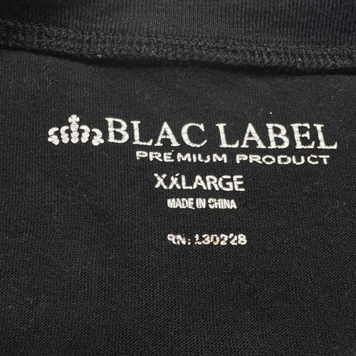 Blac Label Graphic T Shirt Skull Gas Mask Streetwear Tee XXL Rebellious Urban - Picture 3 of 8