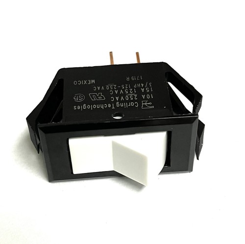 Cessna Rocker Switch P/N S2160-1 Carling Technologies P/N TA201-TW-B, 15A 125VAC - Picture 2 of 9