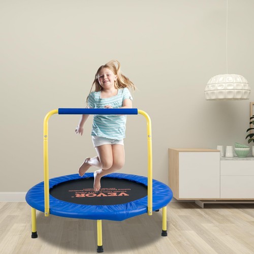 VEVOR 3FT Kids Trampoline Indoor Outdoor Multi Color for Fun Exercise Safety - Picture 8 of 9