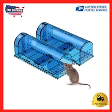 2Pcs Live Humane Cage Trap For Squirrel Chipmunk Rat Mice Rodent Animal Catcher