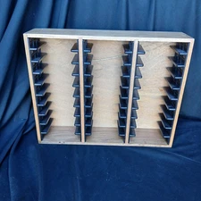 Wood Accucut Ellison Dies Block Storage Unit Storage Container Case Holds 30