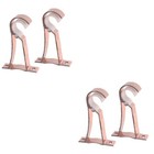  4 Pcs Thicker Roman Style Curtain Rod Aluminum Alloy Single Bracket Curtain Rod