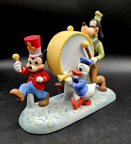 Figura de cerámica de Mickey Mouse Donald Goofy Marching Band Walt Disney Productions - Imagen 1 de 14
