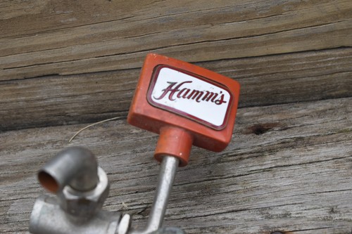 Vintage Hamms Beer Superior Beer Advertising Pump Tap Handle w Enamel Emblem - Picture 2 of 10