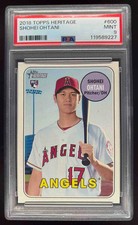 2018 Topps Heritage #600 Shohei Ohtani RC PSA 9