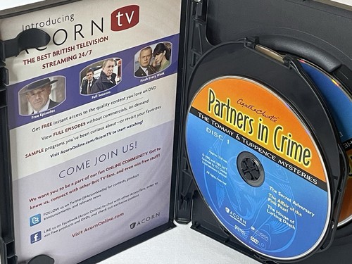 Partners In Crime: Tommy & Tuppence Mysteries 3-Disc DVD Agatha Christie Tested - Picture 4 of 10