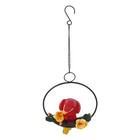  Parrot Hanging Statue Animal Model Figurine Garden Bird Ornament