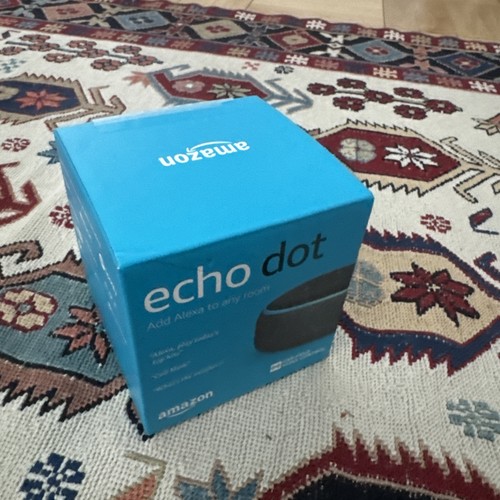 NEW Amazon Echo Dot 3rd Generation w/ Alexa Voice Media Device - Charcoal  - Picture 1 of 2