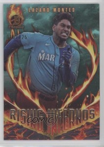 2024 Bowman Rising Infernos Aqua Refractor /125 Lazaro Montes #RI-19