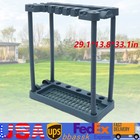 Garage Tool Rack Broom Mop Holder Garden Lawn Utility Storage Stand Organizer