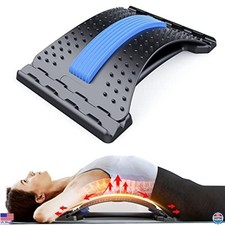Adjustable Back Stretcher for Pain Relief, Lumbar Cracker, Spine Decompression