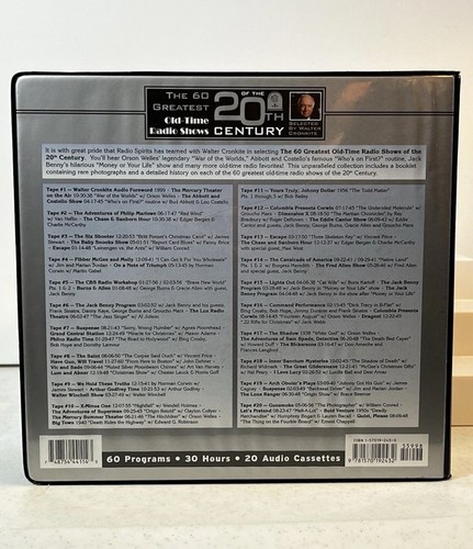Vintage The 60 Greatest Old Time Radio Shows of The 20th Century Cassettes - Picture 2 of 8