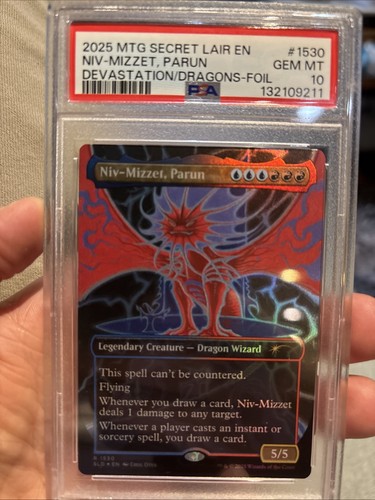 Niv-Mizzet, Parun (Rainbow Foil) - Secret Lair Drop - PSA Gem Mint 10 - Picture 1 of 2