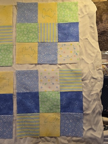 14- 9 Patchwork & 10- 6 Patchwork Squares 12.5"×12.5" Quilting Sewing - Picture 15 of 16