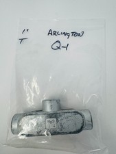 Arlington T-1 Inches Aluminum Conduit Body With Cover Gasket Pack of 1