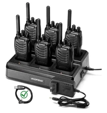 6 Pack Baofeng BF-88A Walkie Talkie 2 Two Way Radio Handheld Long Range FRS NEW!