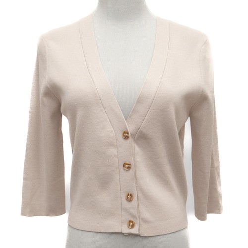 Revolve One grau Haferflocken Tag Mohair Mischung Knopfleiste Strickjacke Größe Small - Bild 1 von 11